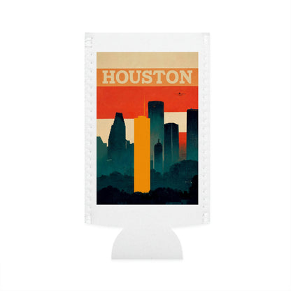 Retro HTX Koozie | Houston Skyline | Slim 12oz Cans