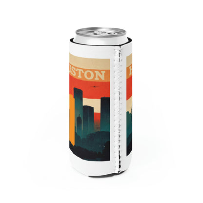 Retro HTX Koozie | Houston Skyline | Slim 12oz Cans