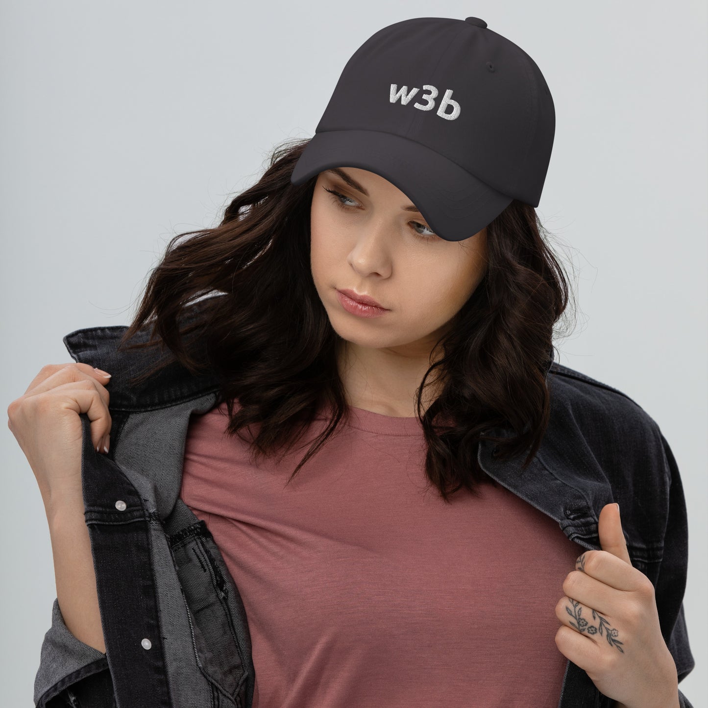 w3b Web Crypto Hat Defi NFT Blockchain Baseball Dad Cap