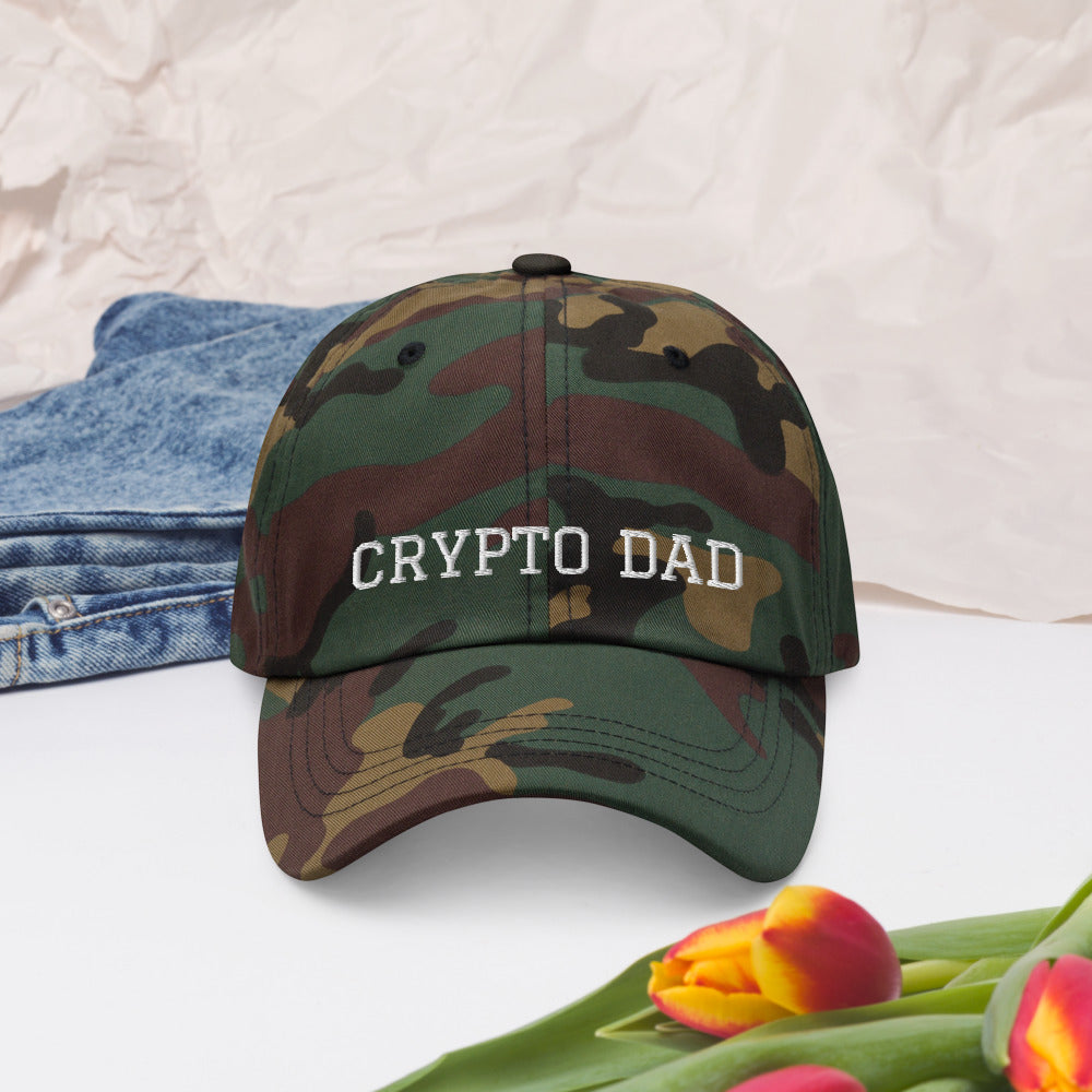 Crypto Dad Hat | Crypto Currency Baseball Cap - Dark Version