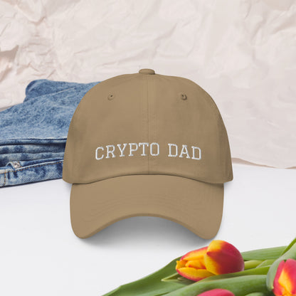 Crypto Dad Hat | Crypto Currency Baseball Cap - Dark Version