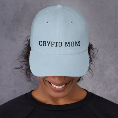 Crypto Mom Hat | Crypto Currency Baseball Cap "Dad Hat" Style