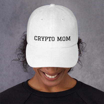 Crypto Mom Hat | Crypto Currency Baseball Cap "Dad Hat" Style