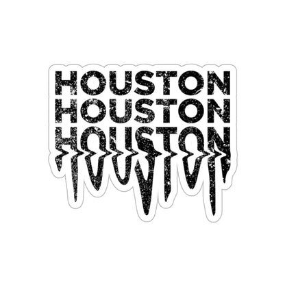 HOUSTON Drip Sticker | HTX Htown Vinyl Waterproof 2x2-6x6