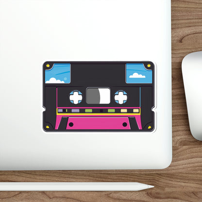 Blue Sky Cloud Cassette Tape Sticker | Vaporwave Lofi Y2K Aesthetic Kawaii 2x2-6x6 inches