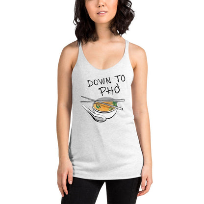 Down to Phó Racerback Tank Top Kitchen Cooking Themed | Vietnamese Food | Pho