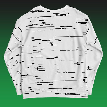 We Live In A Simulation Sweatshirt | Matrix Sims Unisex Cyberpunk Glitch Sweater