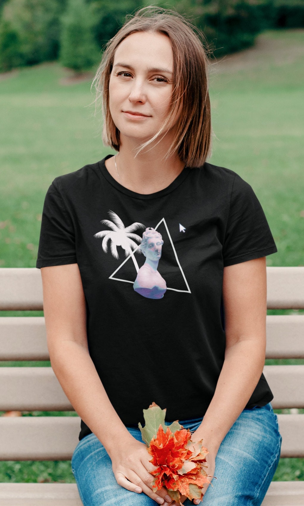 Vaporwave Aesthetic 80s Bust Shirt | Internet Online Statue 90s Meme Tee