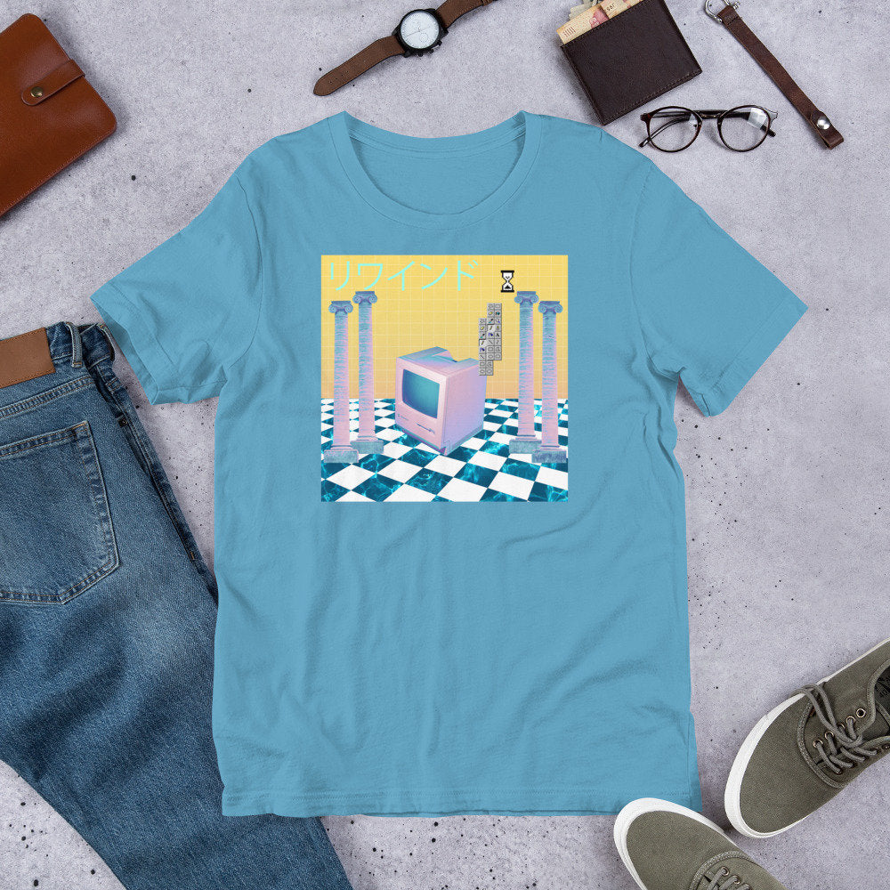 Vaporwave Retro Mac Computer 80's Tshirt | Unisex S-4XL