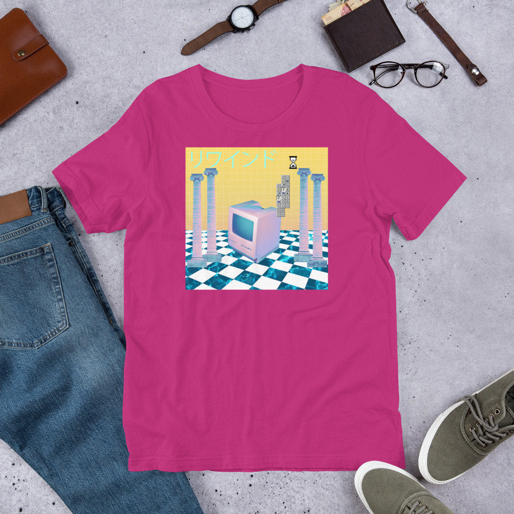 Vaporwave Retro Mac Computer 80's Tshirt | Unisex S-4XL