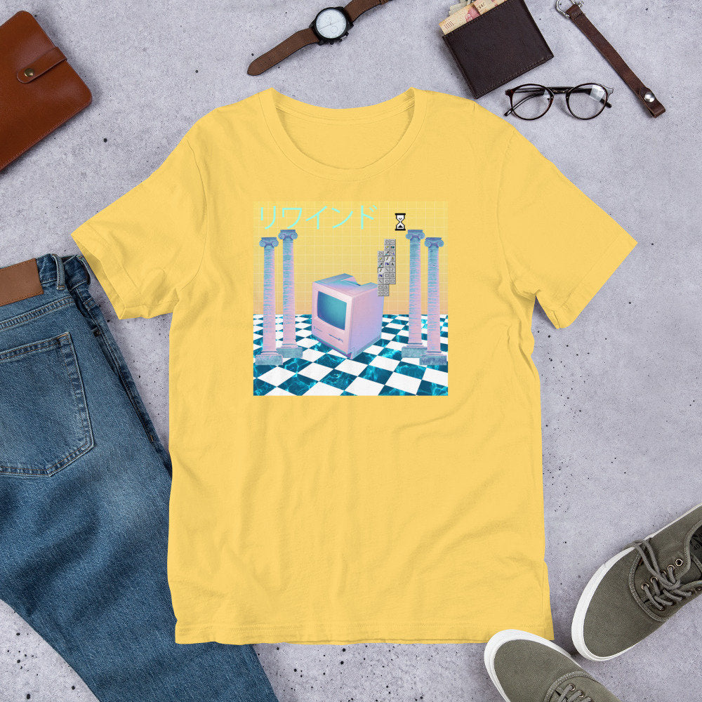 Vaporwave Retro Mac Computer 80's Tshirt | Unisex S-4XL