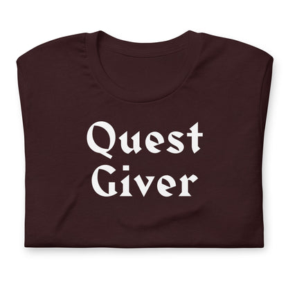 Quest Giver Shirt | Gamer MMORPG Nerd Geeky Apparel | Gaming Questing DnD Dungeon Master Unisex Funny Tee