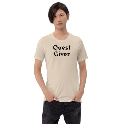 Quest Giver Shirt | Gamer MMORPG Nerd Geeky Apparel | Gaming Questing DnD Dungeon Master Unisex Funny Tee