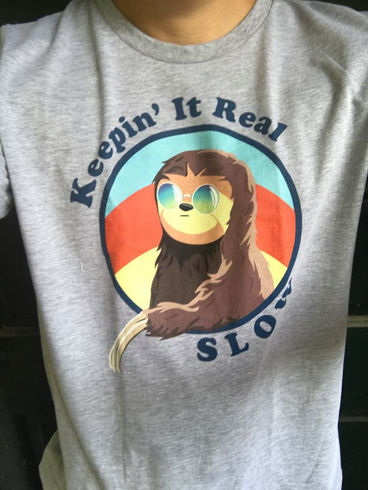 Keepin' It Real Slow Sloth Unisex T-Shirt - Bella Canvas