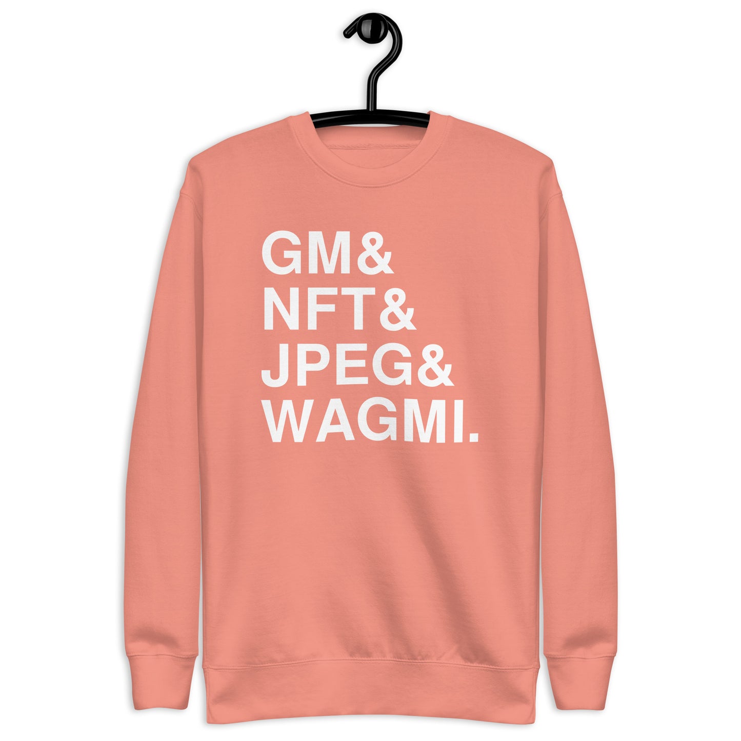 Gm, NFT, JPEG & WAGMI | Cryptoart Web 3.0 Sweatshirt Pullover |