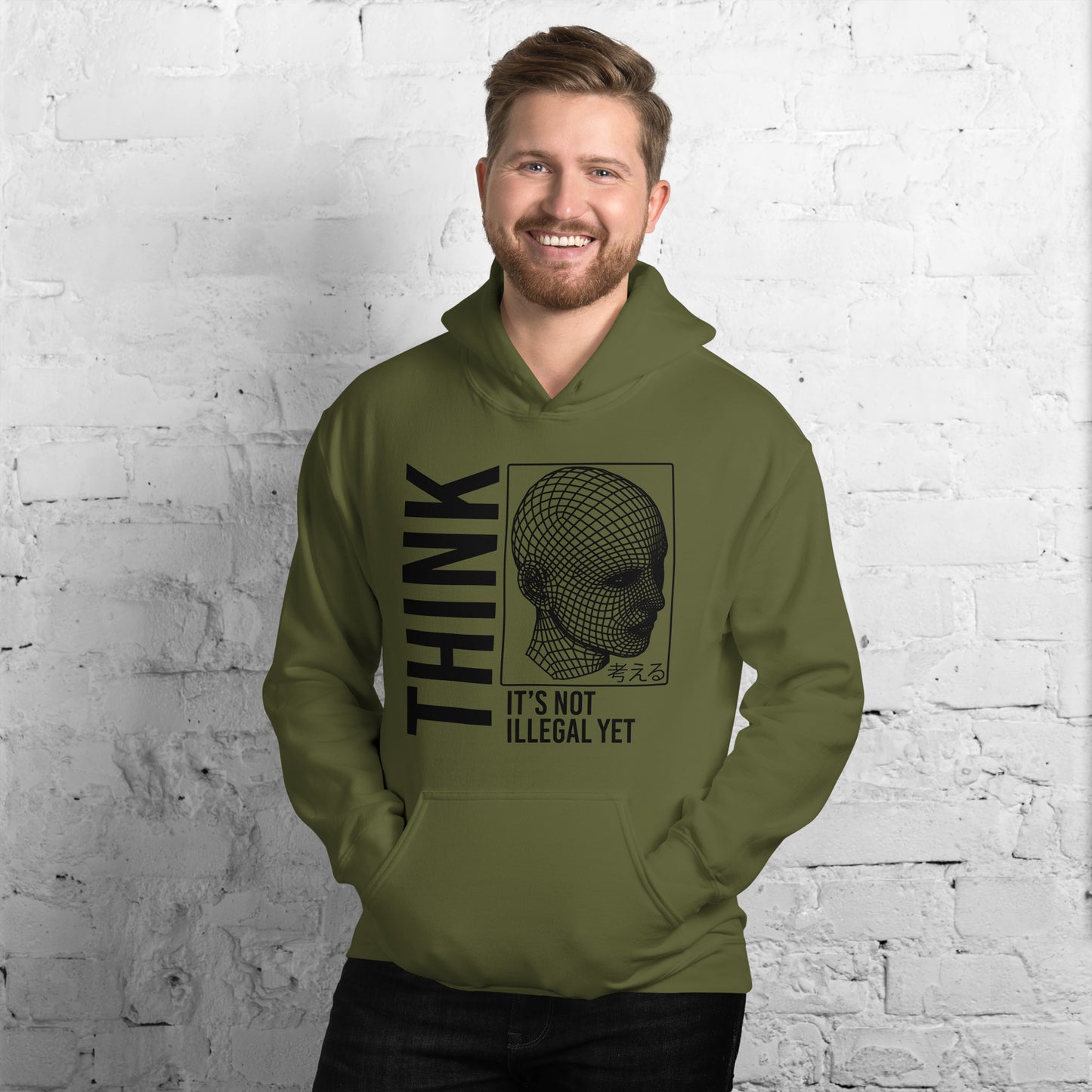 THINK Unisex Hoodie - Gildan S-5XL