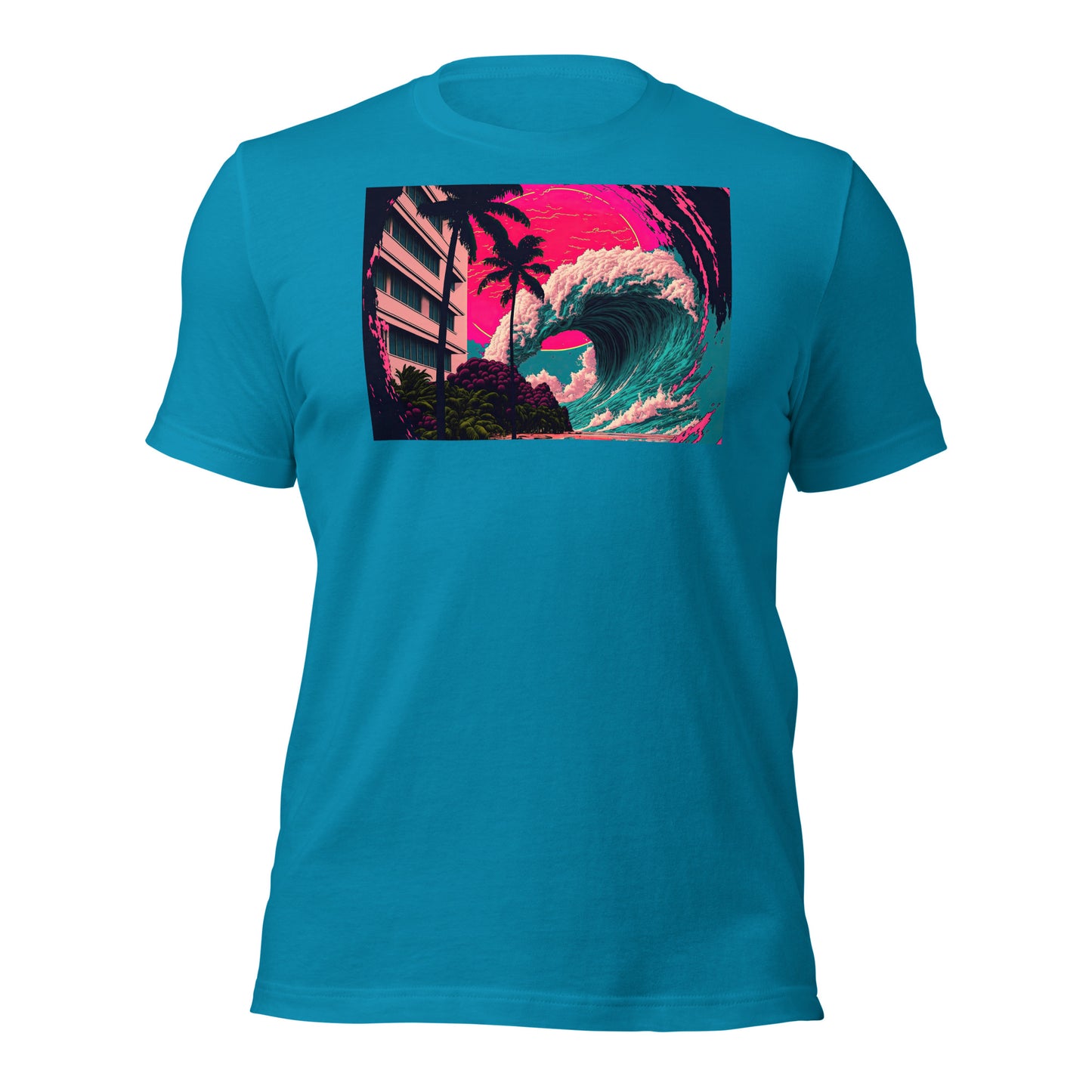 Aesthetic Vapor Wave Shirt | Great Wave | Cyberpunk Outrun Vibe