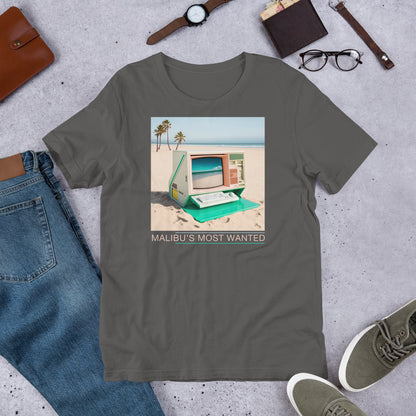 Malibu's Most Wanted Workstation Shirt - Vaporwave Computer Techwear