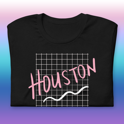 Retro Houston 80's Grid Unisex Shirt | Htown HTX Screwston 90's Vintage Minimal Tee | S-4XL