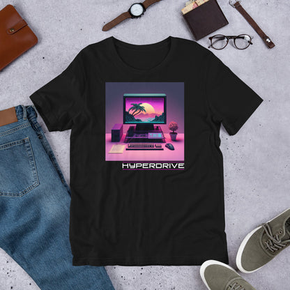 Hyperdrive Workstation Shirt - Vaporwave Computer Techwear