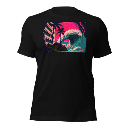 Aesthetic Vapor Wave Shirt | Great Wave | Cyberpunk Outrun Vibe