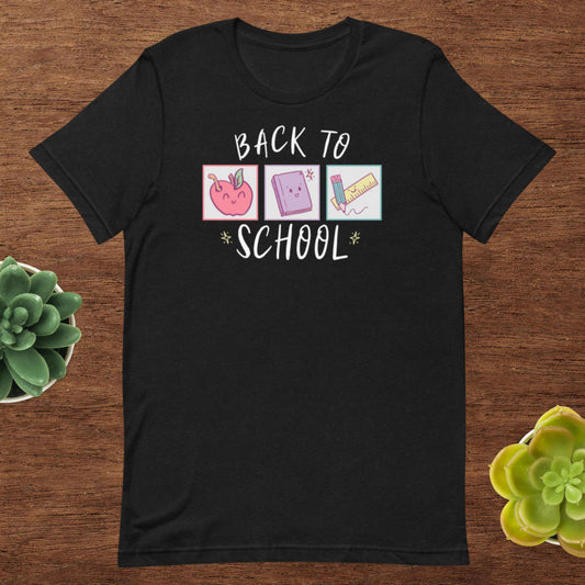 Back To School Teacher Shirt | Cute Cartoon First Day Elementary Preschool Kindergarten Tee | Fun Teacher's Day Gift