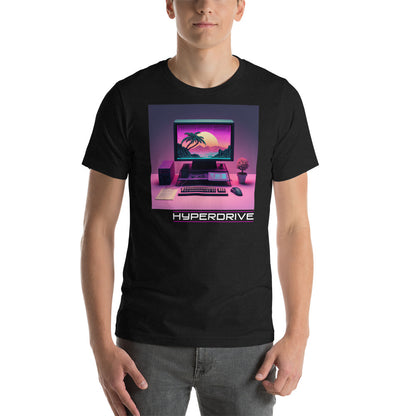 Hyperdrive Workstation Shirt - Vaporwave Computer Techwear