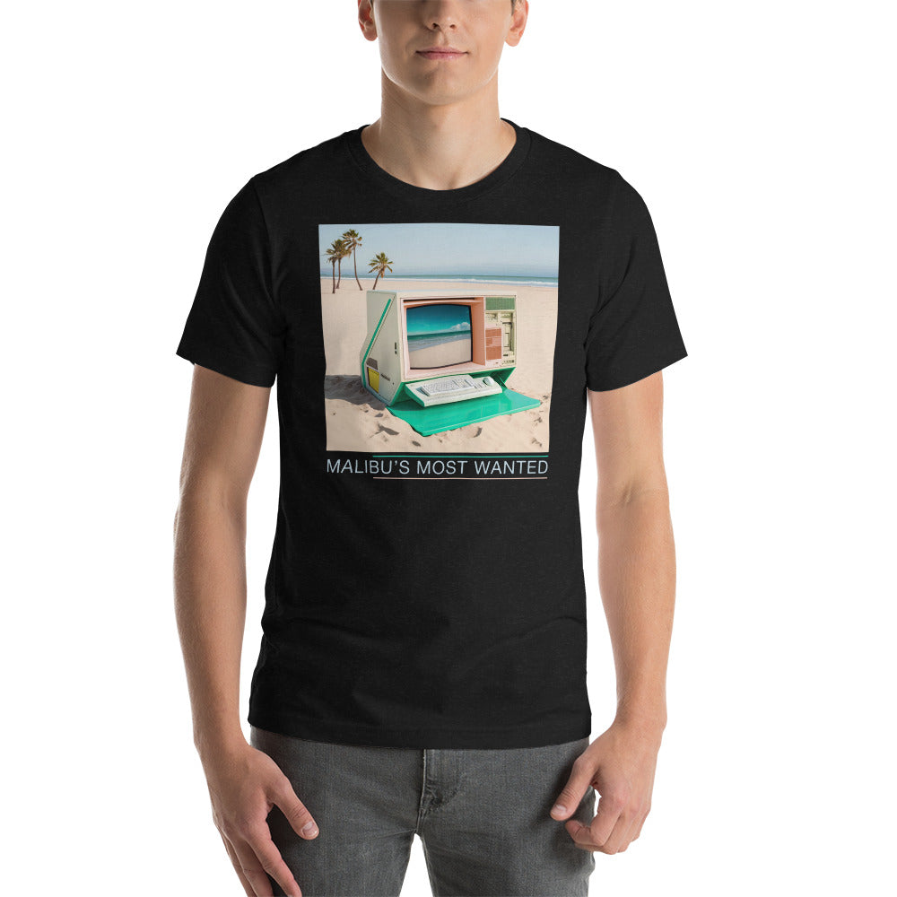 Malibu's Most Wanted Workstation Shirt - Vaporwave Computer Techwear