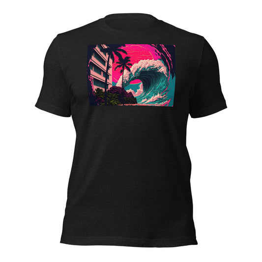 Aesthetic Vapor Wave Shirt | Great Wave | Cyberpunk Outrun Vibe