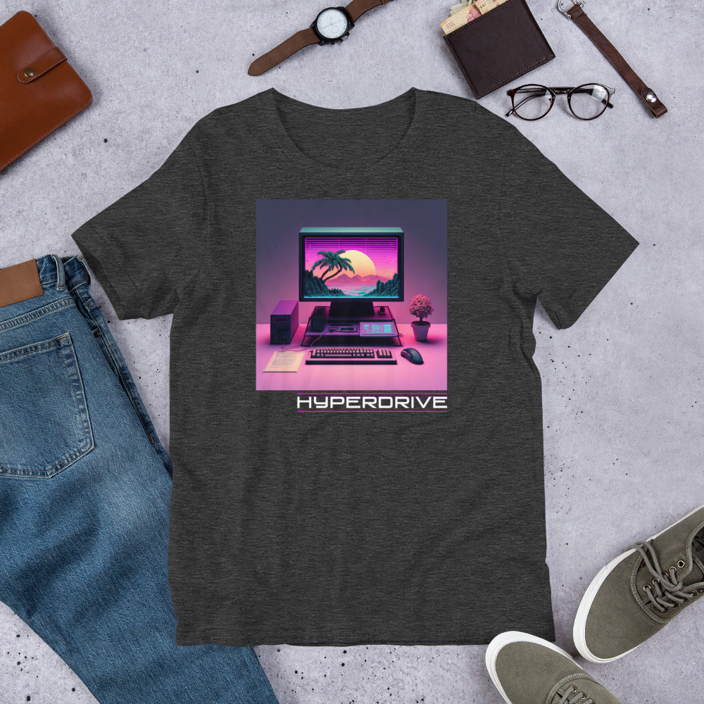 Hyperdrive Workstation Shirt - Vaporwave Computer Techwear