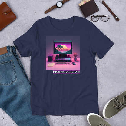 Hyperdrive Workstation Shirt - Vaporwave Computer Techwear