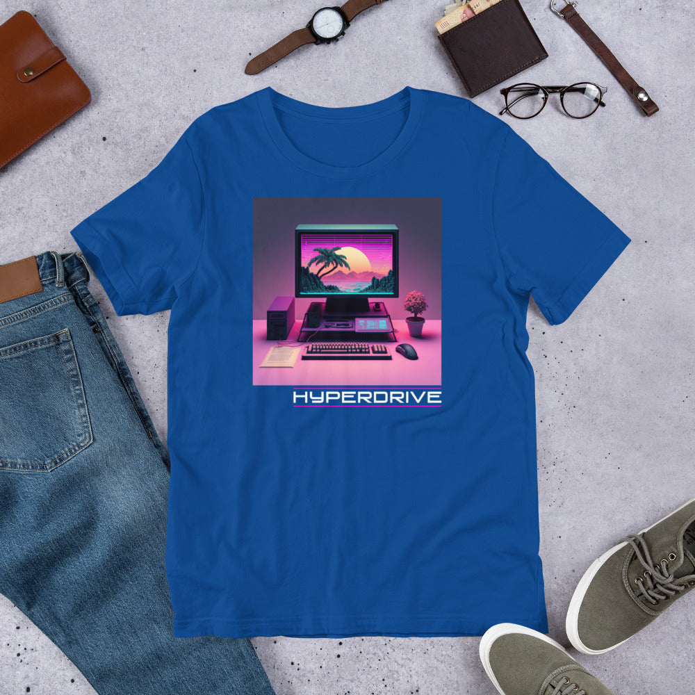 Hyperdrive Workstation Shirt - Vaporwave Computer Techwear