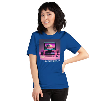 Hyperdrive Workstation Shirt - Vaporwave Computer Techwear