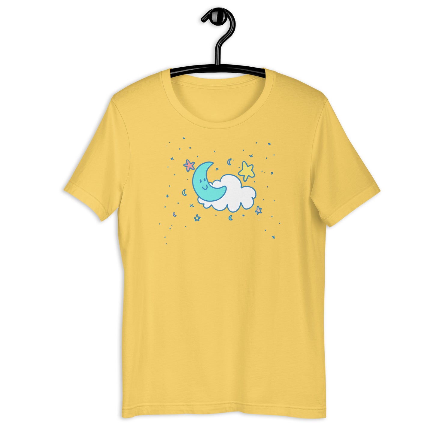 Cute Moon & Stars Tshirt | Pastel Aesthetic Kidcore Unisex Kawaii Tee