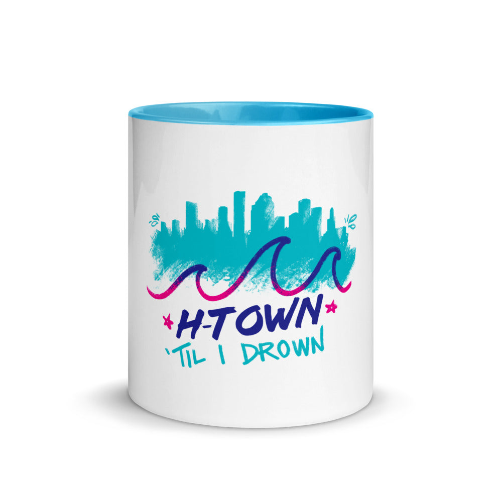 Houston H-Town Til I Drown Coffee Mug Cup | Pick your color!