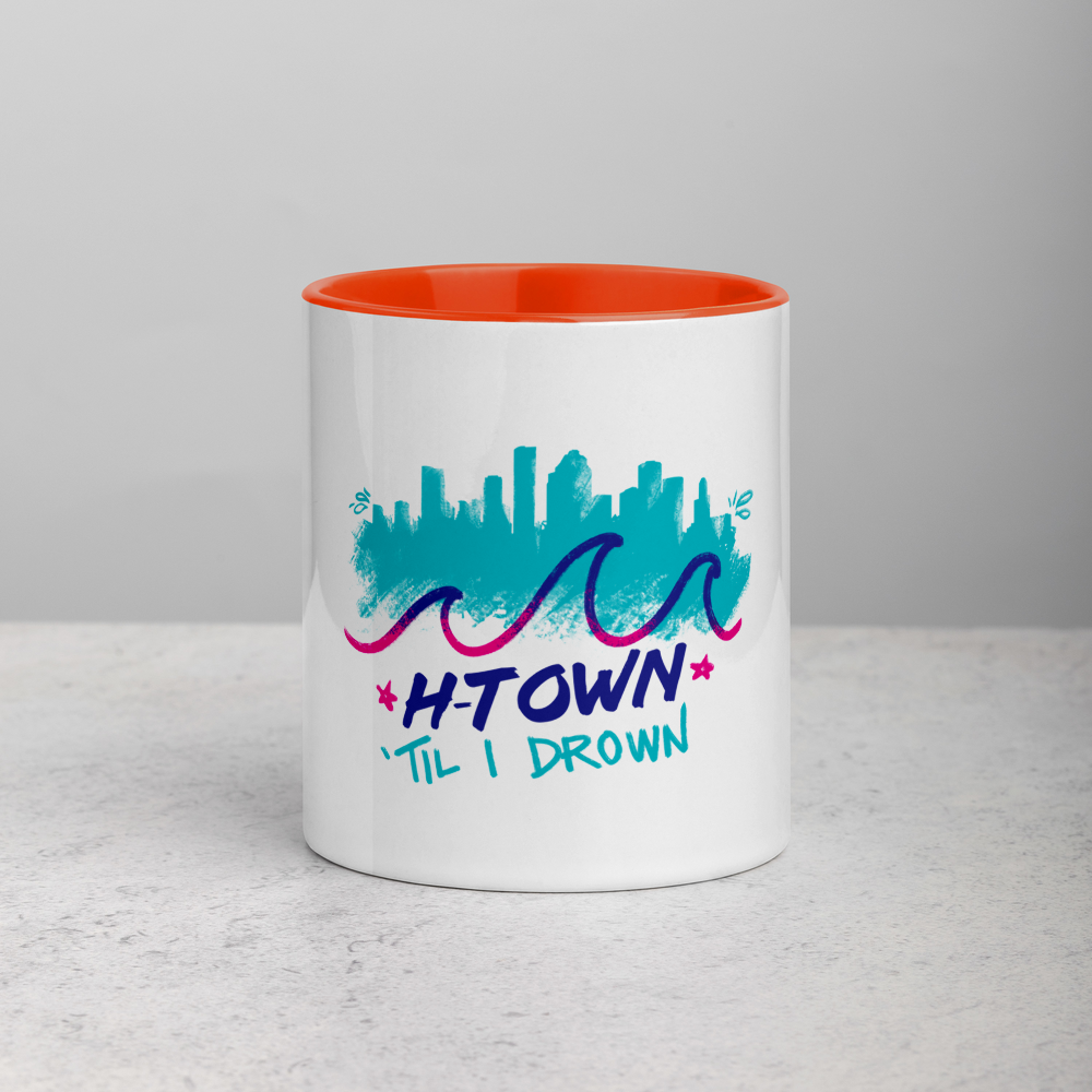 Houston H-Town Til I Drown Coffee Mug Cup | Pick your color!