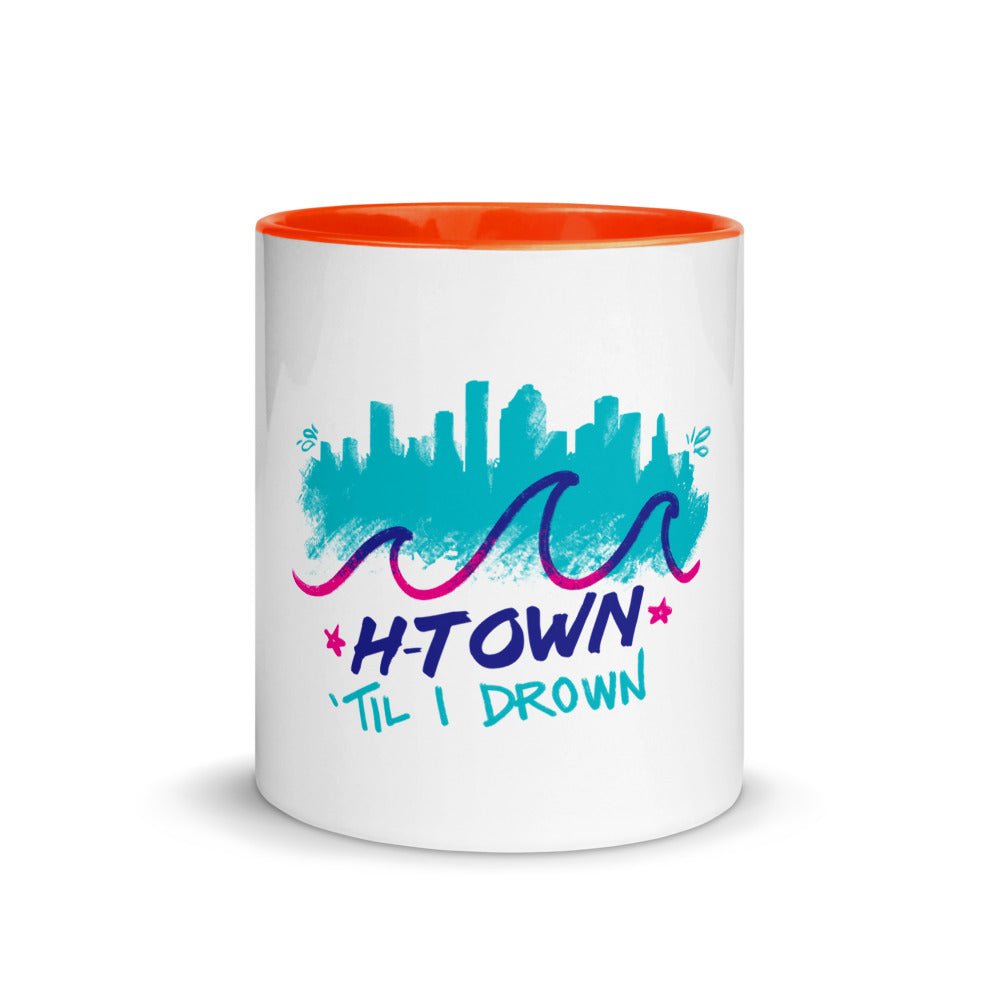 Houston H-Town Til I Drown Coffee Mug Cup | Pick your color!