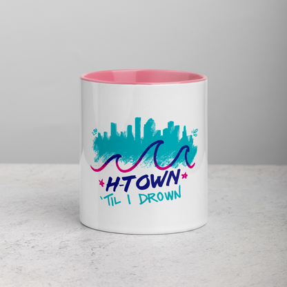 Houston H-Town Til I Drown Coffee Mug Cup | Pick your color!