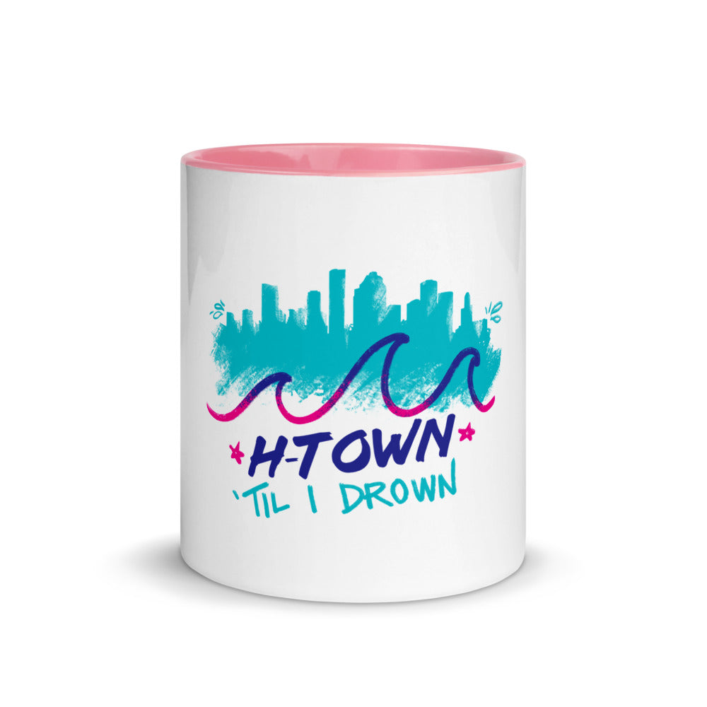 Houston H-Town Til I Drown Coffee Mug Cup | Pick your color!