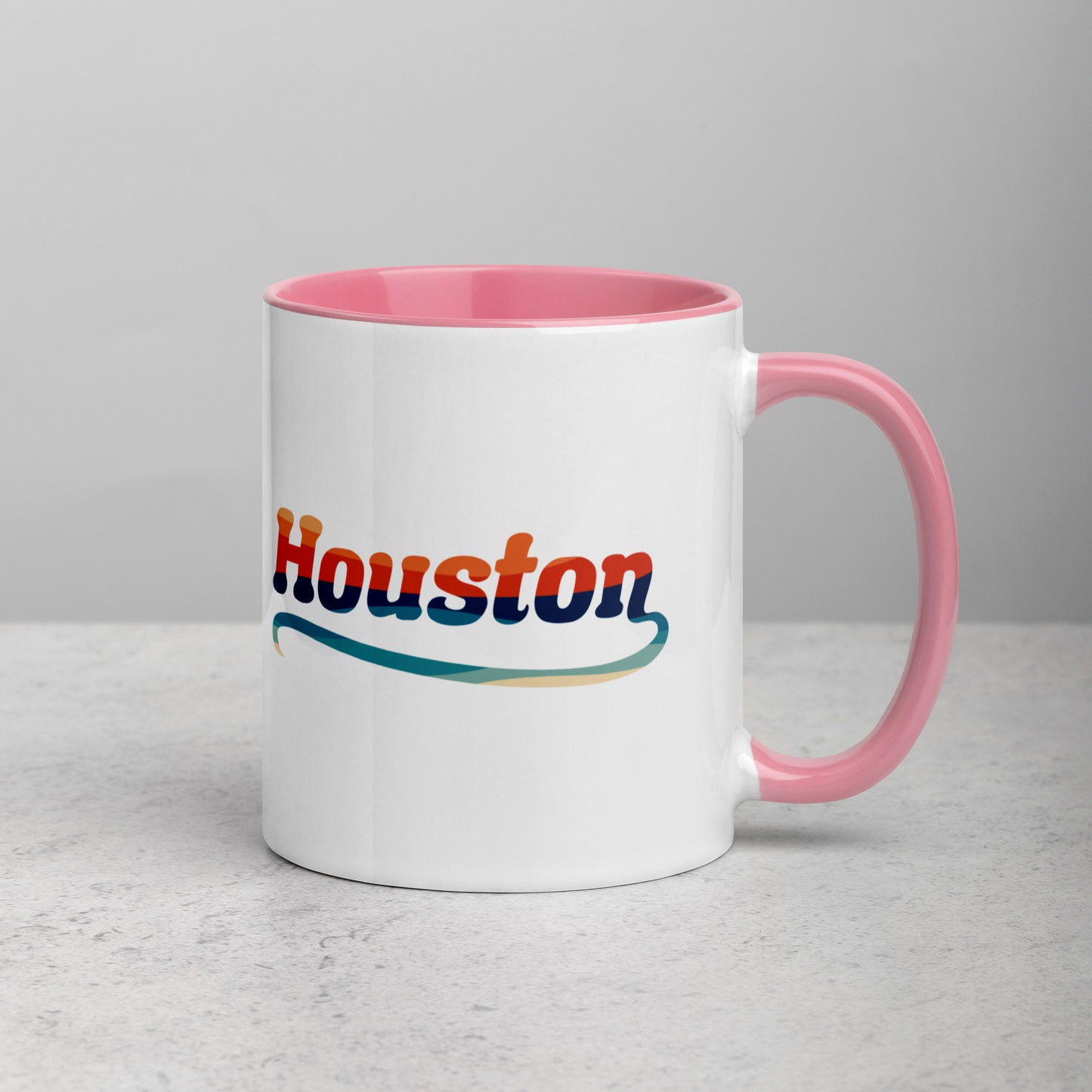 Houston Retro 70's Coffee Mug Cup | Pick your color!