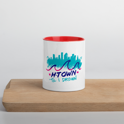 Houston H-Town Til I Drown Coffee Mug Cup | Pick your color!