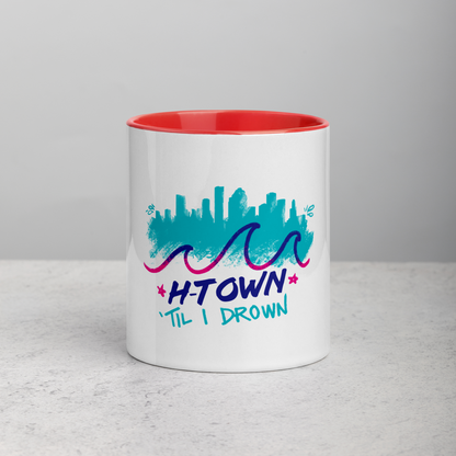 Houston H-Town Til I Drown Coffee Mug Cup | Pick your color!