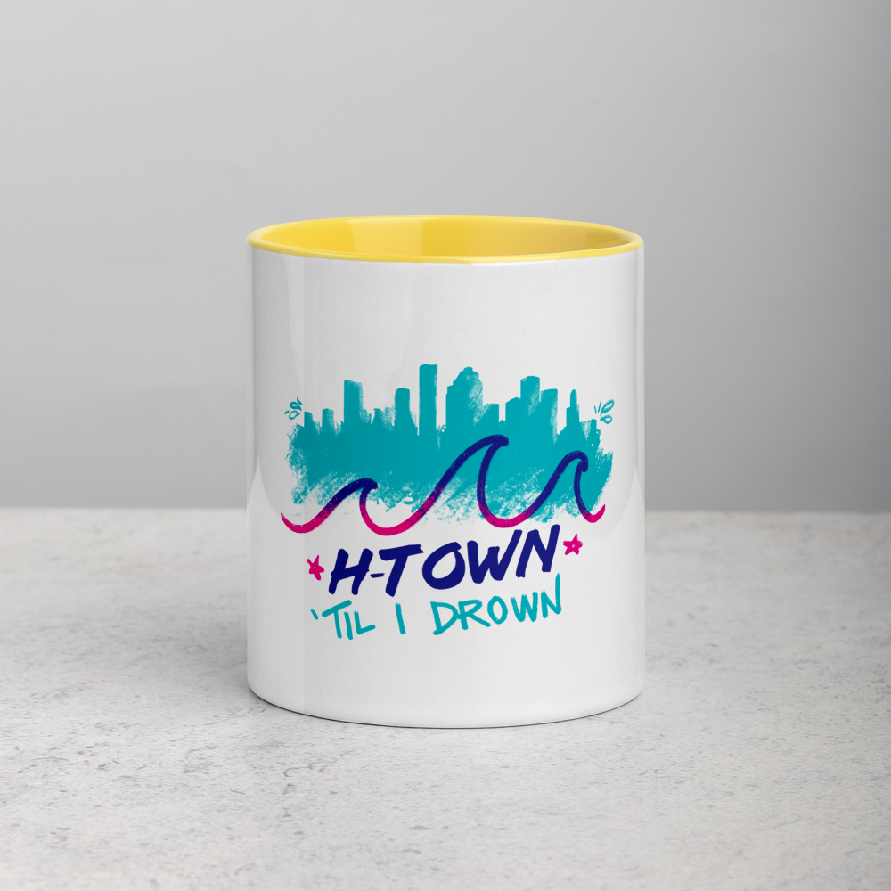 Houston H-Town Til I Drown Coffee Mug Cup | Pick your color!