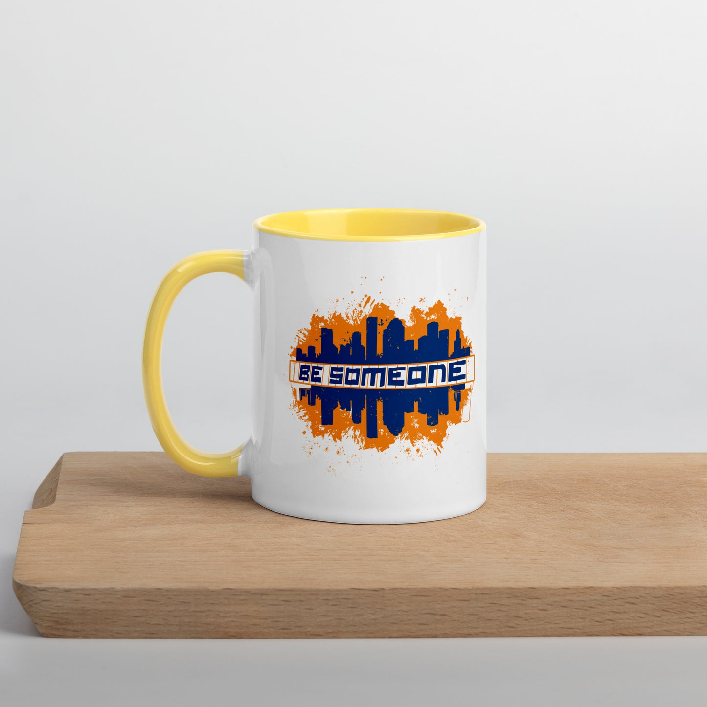 BE SOMEONE Mug Houston Skyline | HTX Htown Graffiti Paint 11oz Coffee Cup